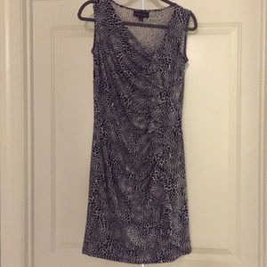 Dana Buchman animal print sleeveless dress